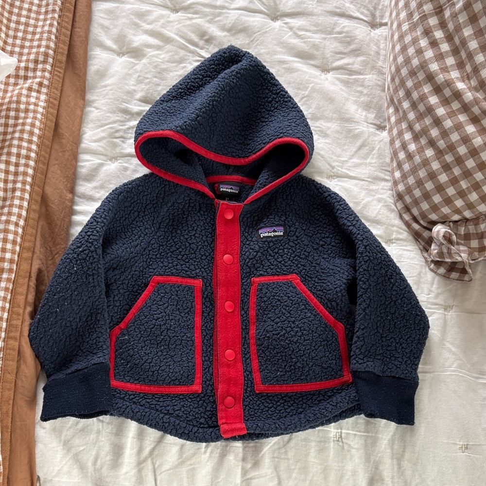 Patagonia toddler retro pile fleece jacket sz 2t